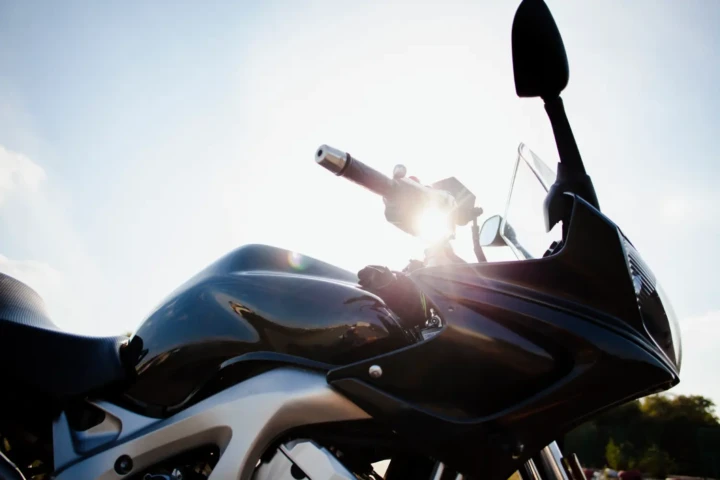 Nahaufnahme eines Motorrads